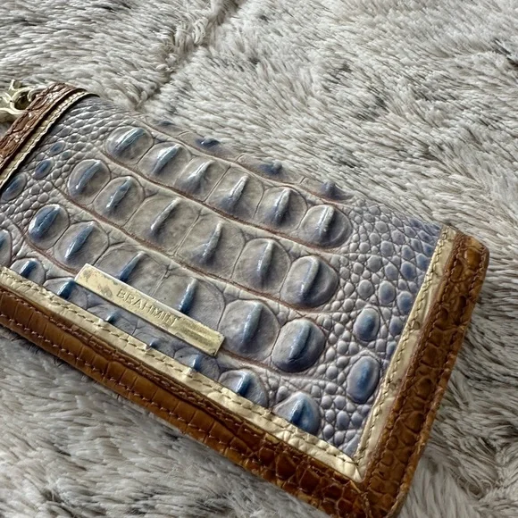 Brahmin Crocodile Embossed Wristlet Wallet - Picture 3 of 7
